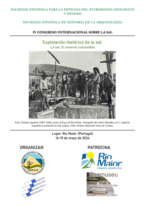IV Congreso Internacional sobre la sal (Rio Maior, 16-19 maio 2024)